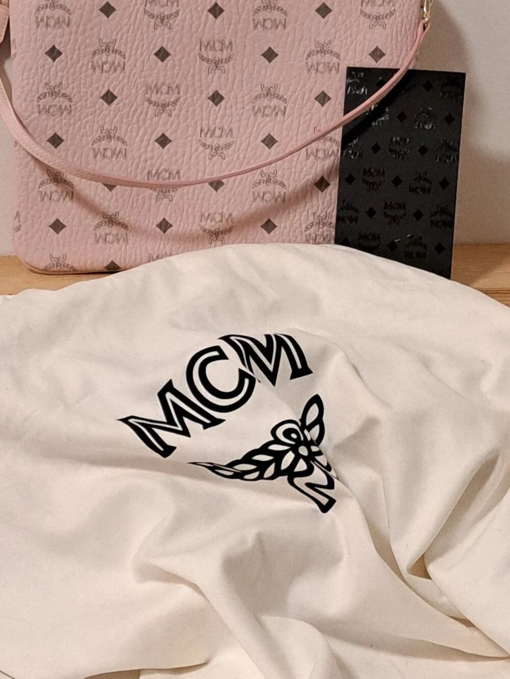 MCM Powder Pink Coated Canvas 8